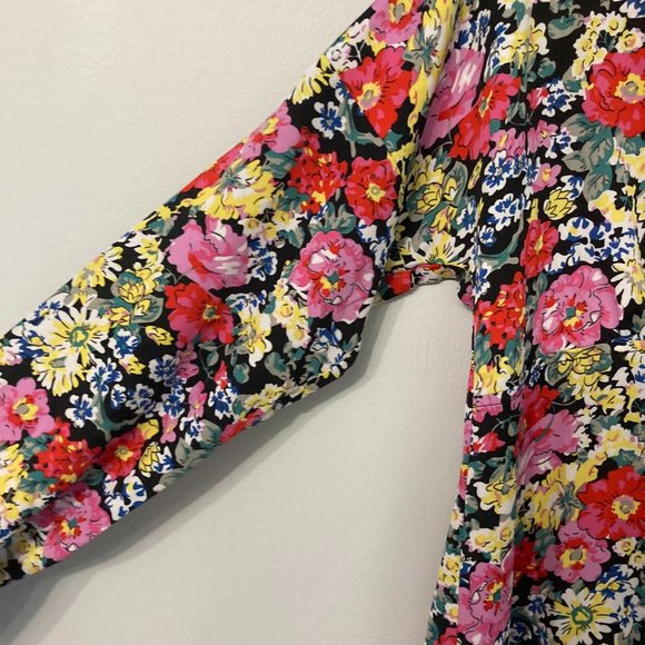 Floral Boho Maternity Dress Size US 6 GLAMOUROUS BLOOM Shift with Tie Detail - Picture 6 of 8